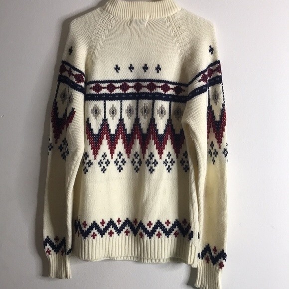 vtg gimbels cable knit pullover sweater 100% acrylic size XL cozy soft - Picture 8 of 12
